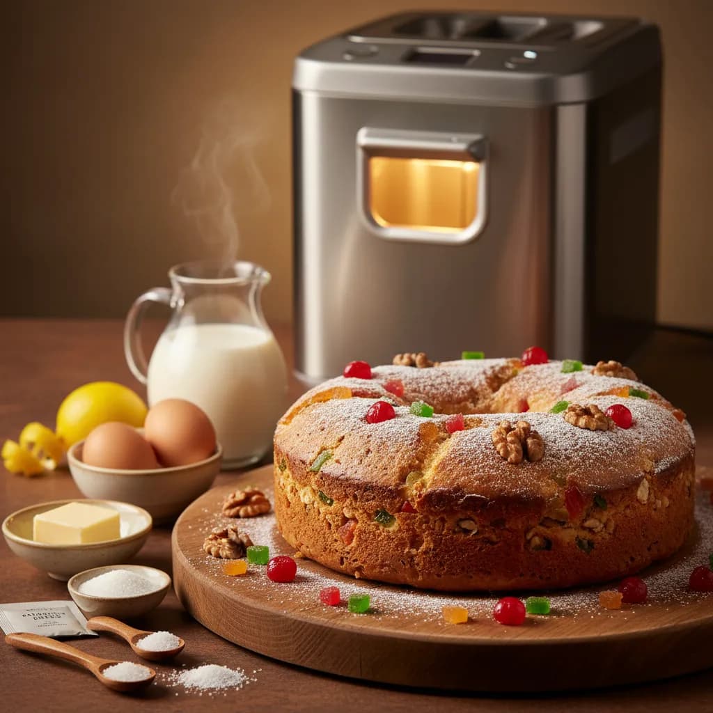 Bolo Rei na Máquina do Pão