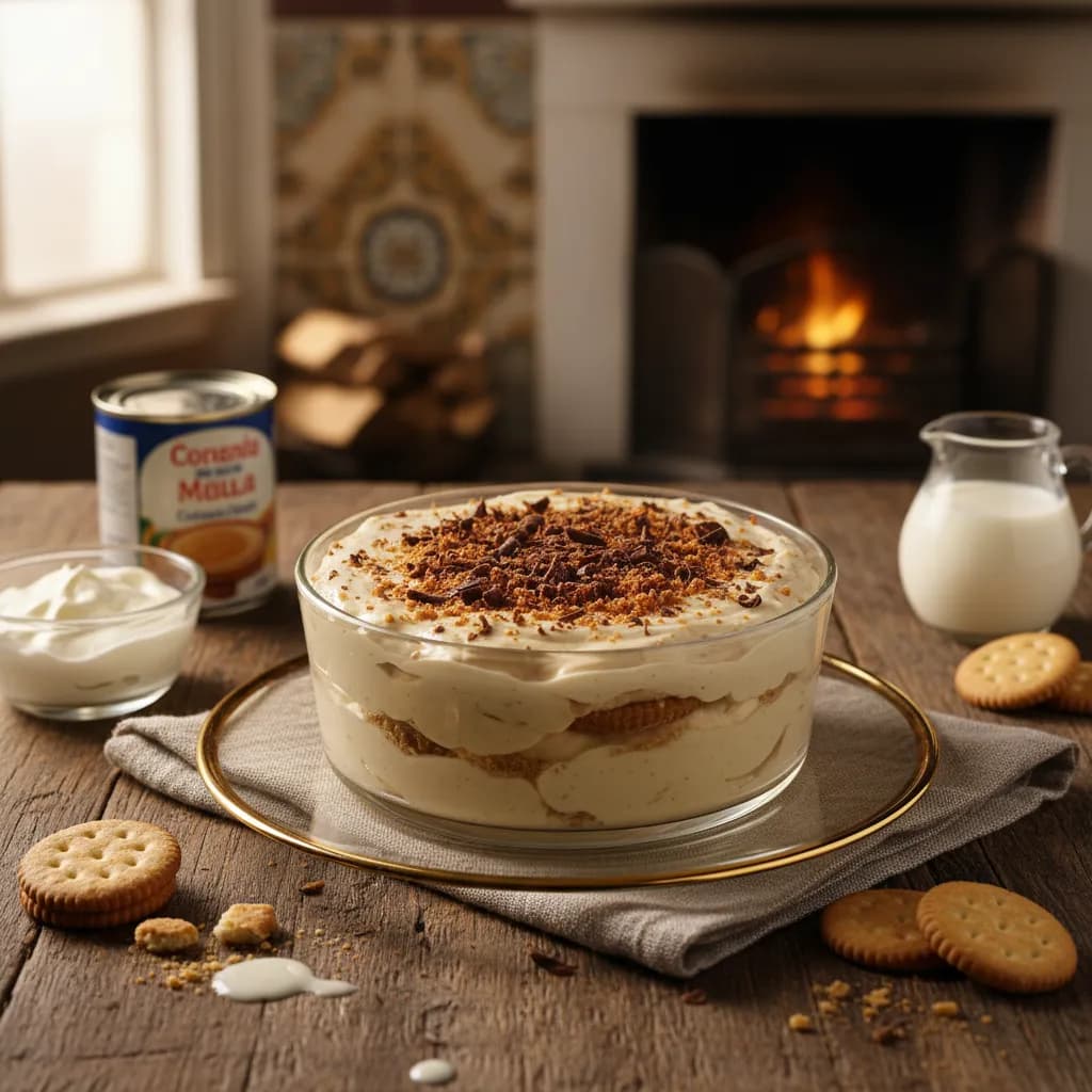 Mousse de Bolacha Maria