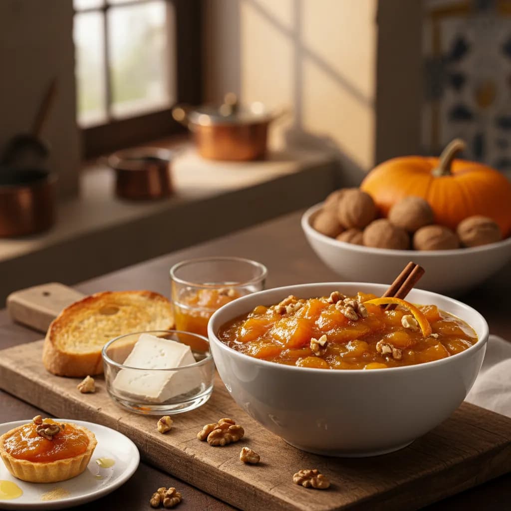 Compota de Abóbora com Noz