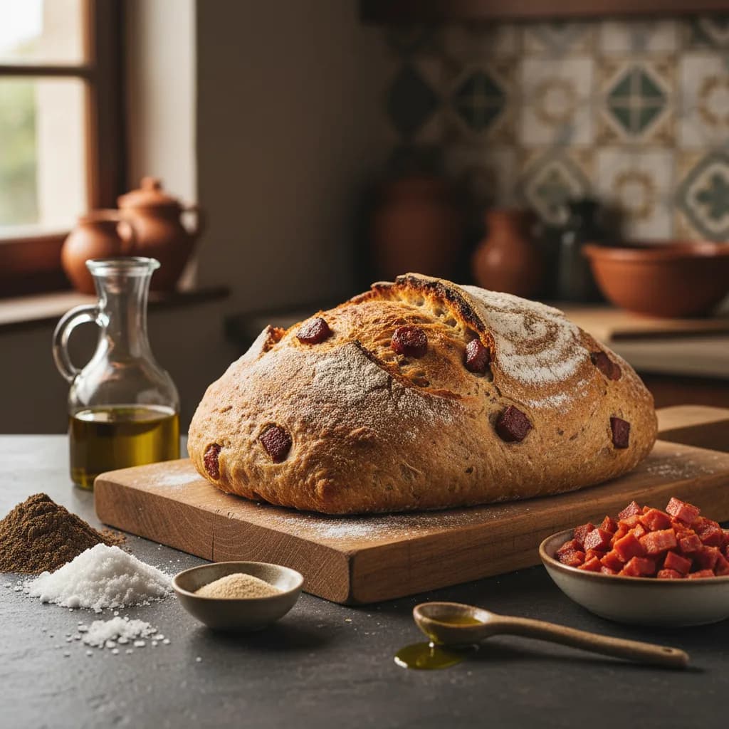 Pão de Centeio com Chouriço
