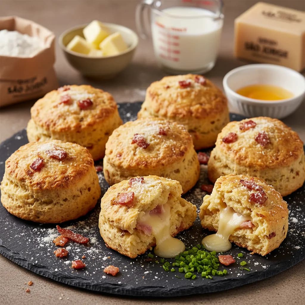 Scones de Bacon e Queijo São Jorge