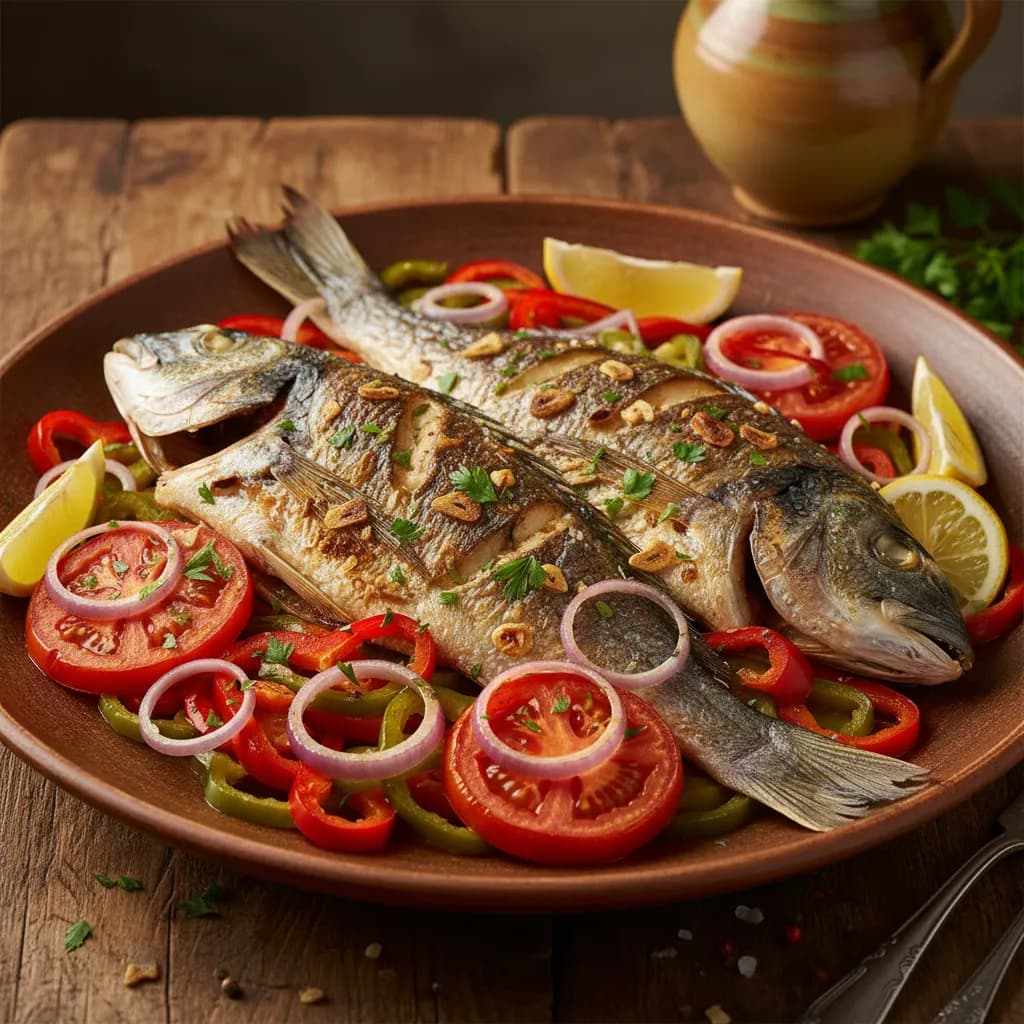 Dourada no Forno à Espanhola
