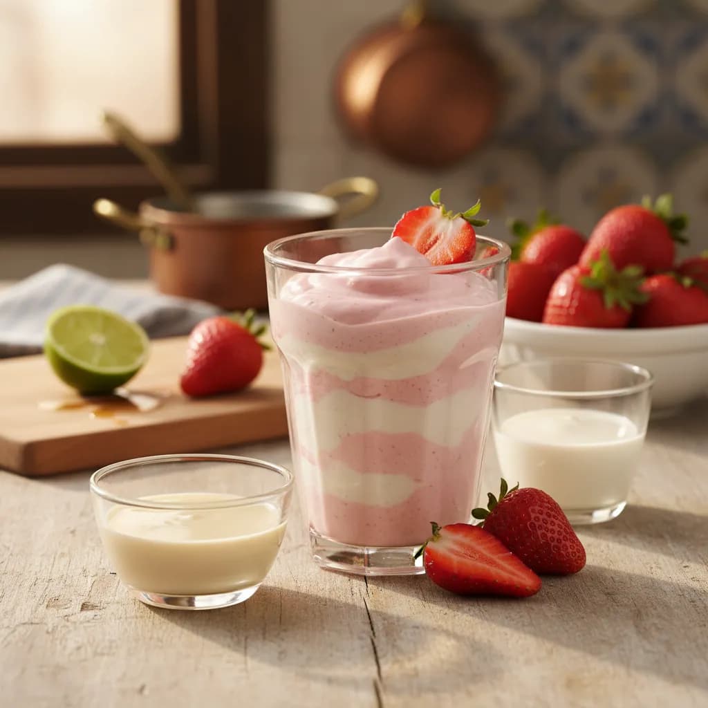 Mousse de Morango em 5 Minutos