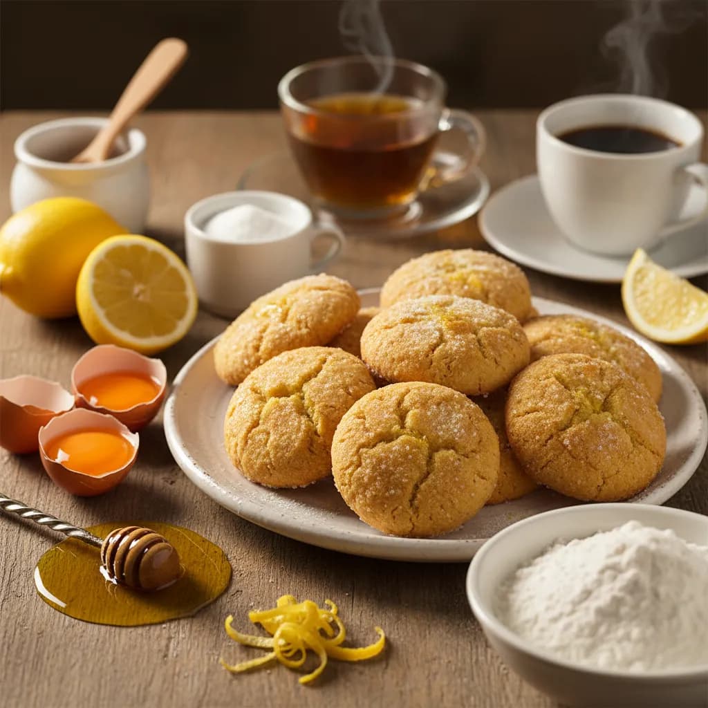 Biscoitos de Azeite, Mel e Limão