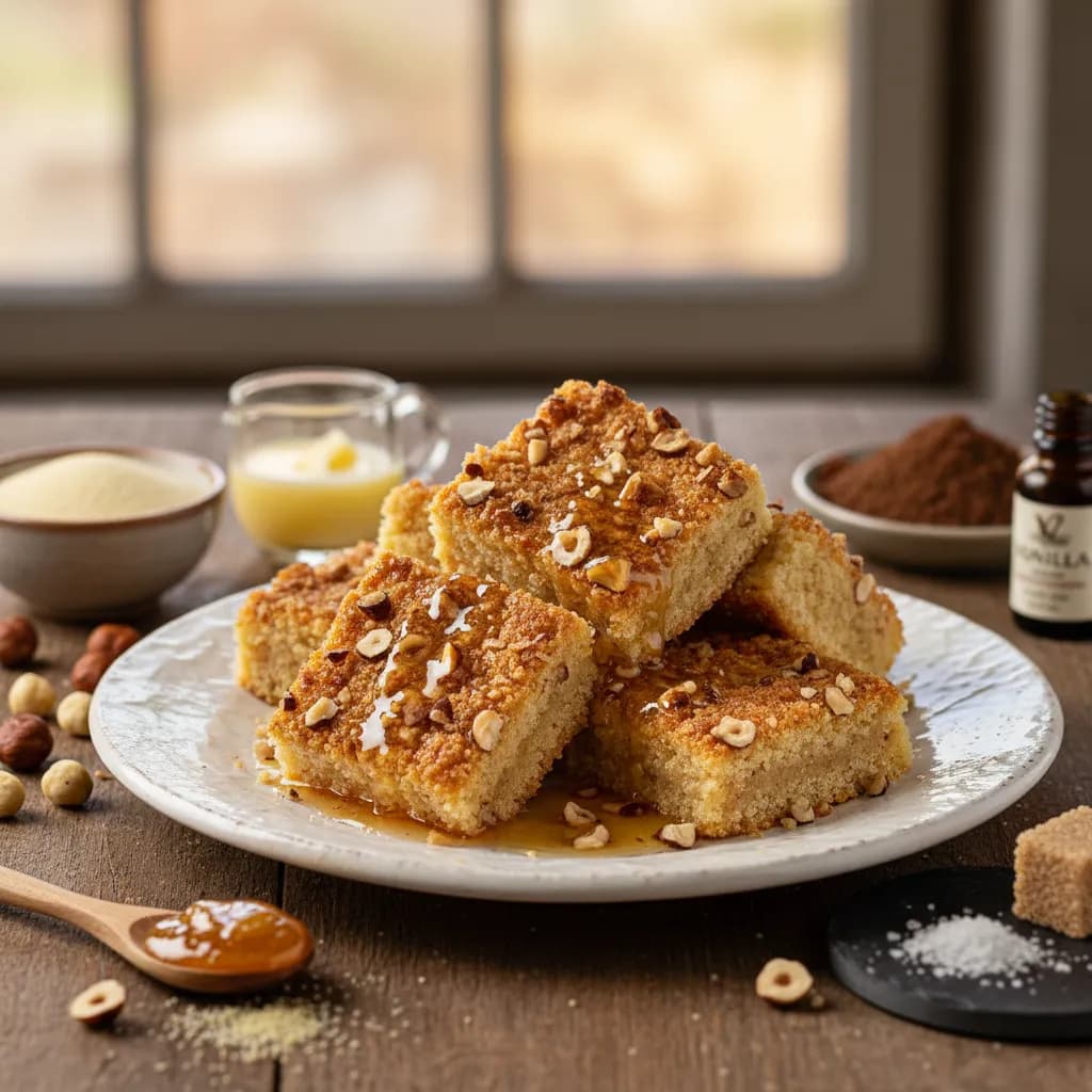 Quadrados de Avelã e Semilha