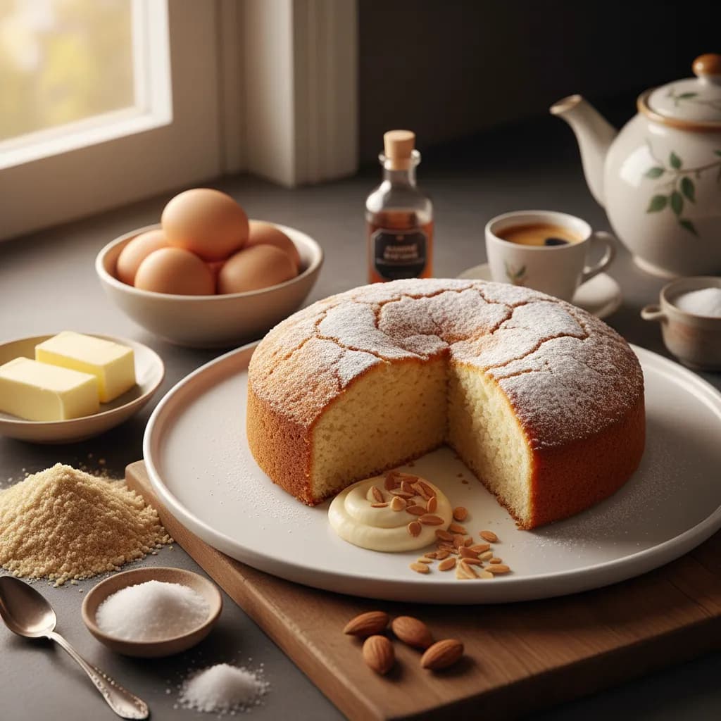 Bolo Fofinho de Amêndoa