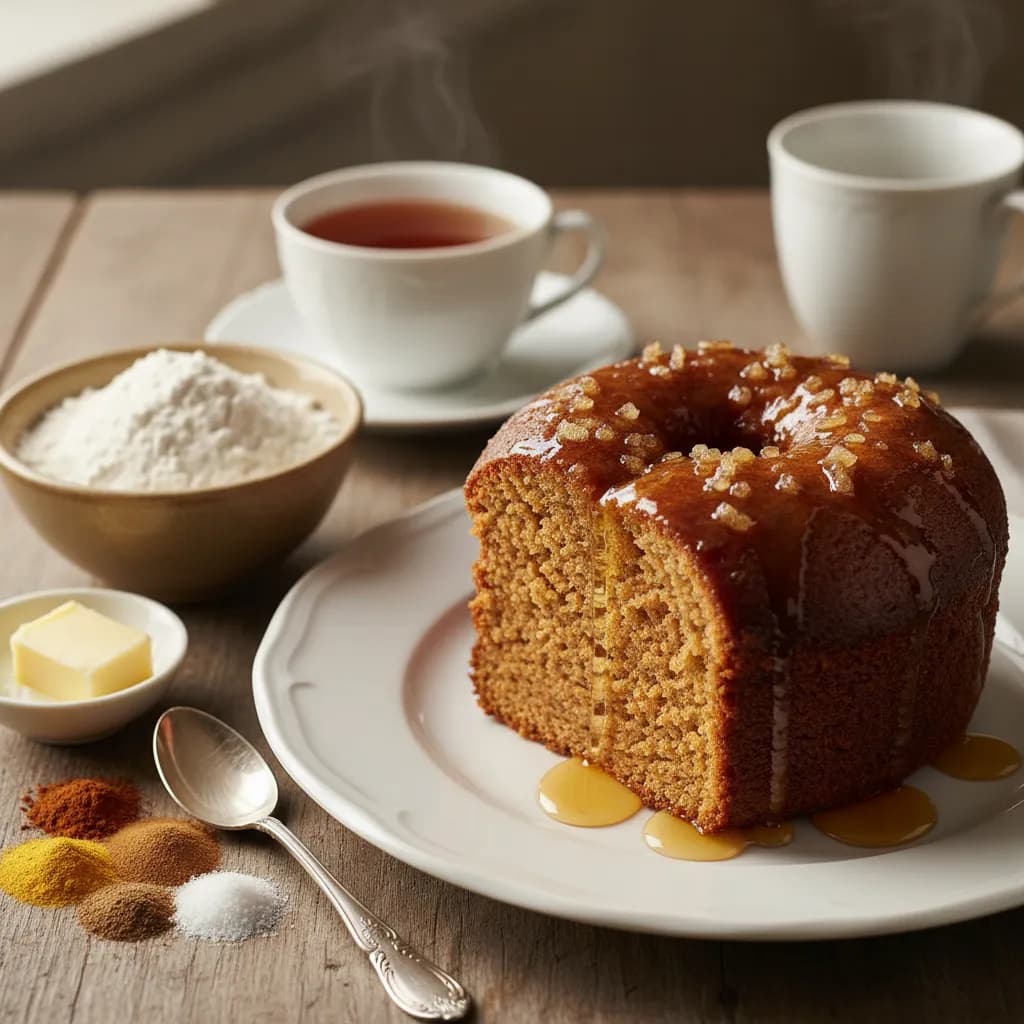 Bolo de Gengibre e Mel