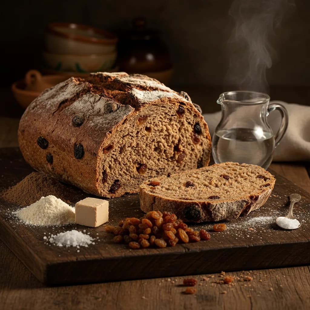Pão de Centeio com Passas