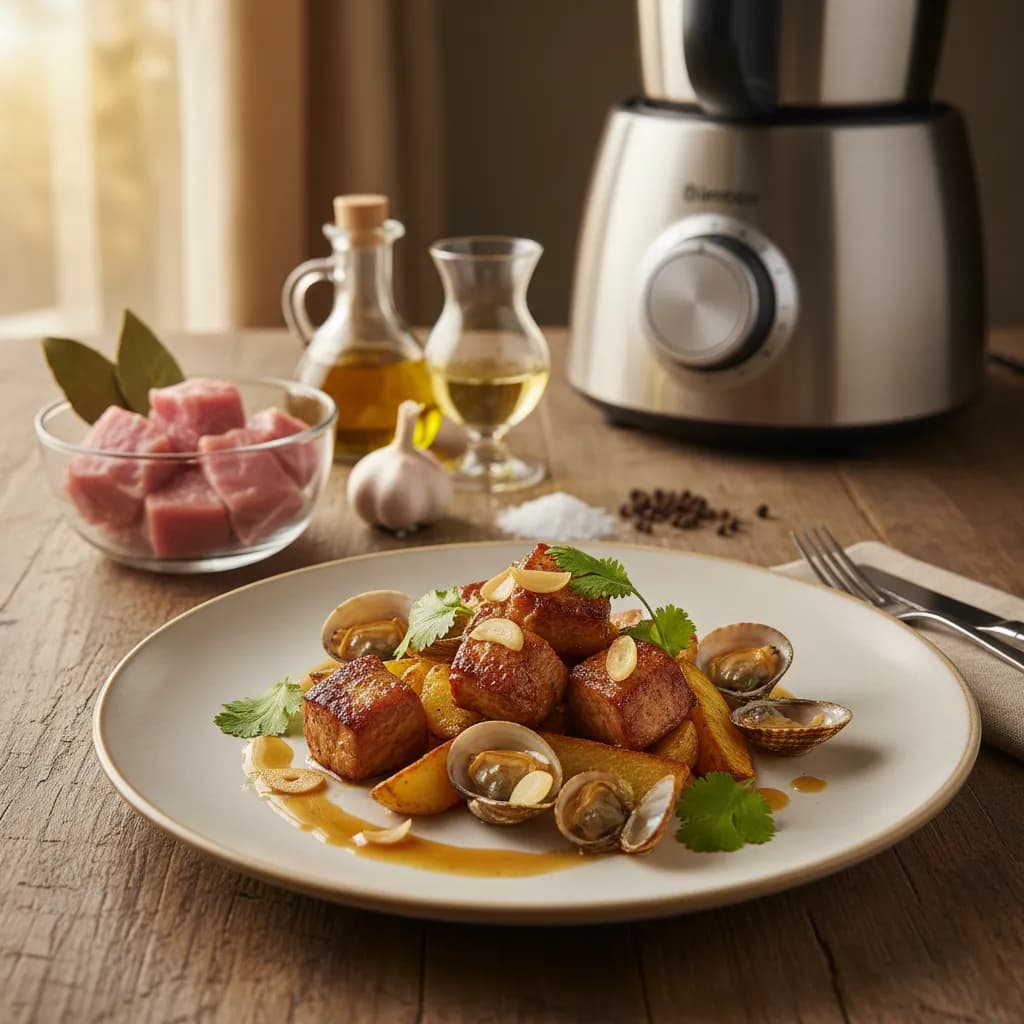 Carne de Porco à Portuguesa na Bimby