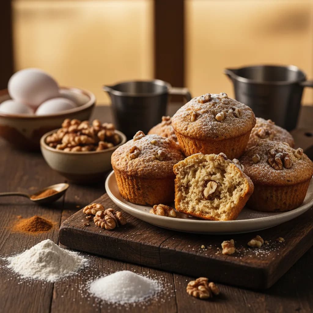 Queques de Nozes (Receita Bimby)