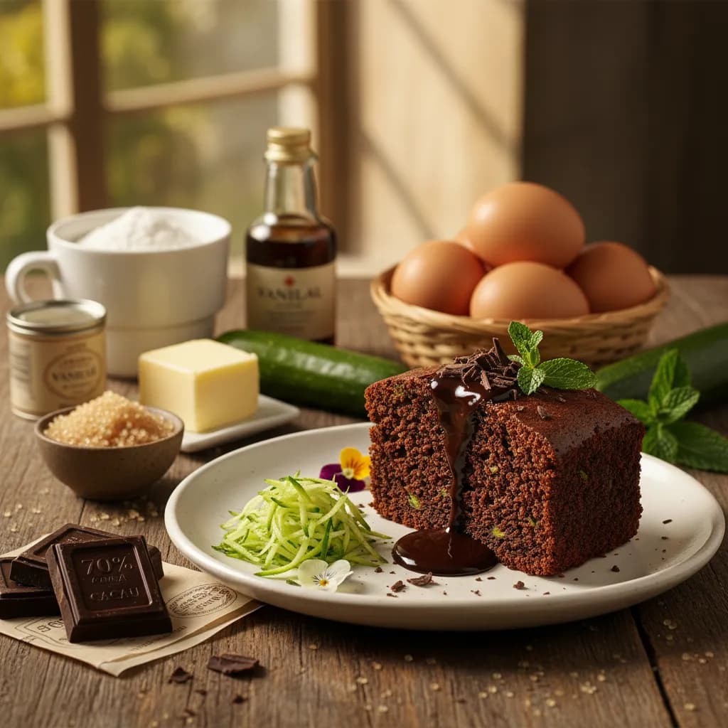 Bolo de Chocolate e Courgette