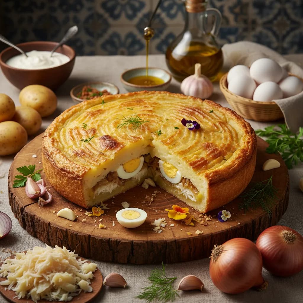 Empadão de Bacalhau à Minhota