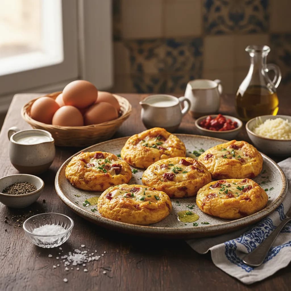 Mini Omeletes de Forno à Portuguesa