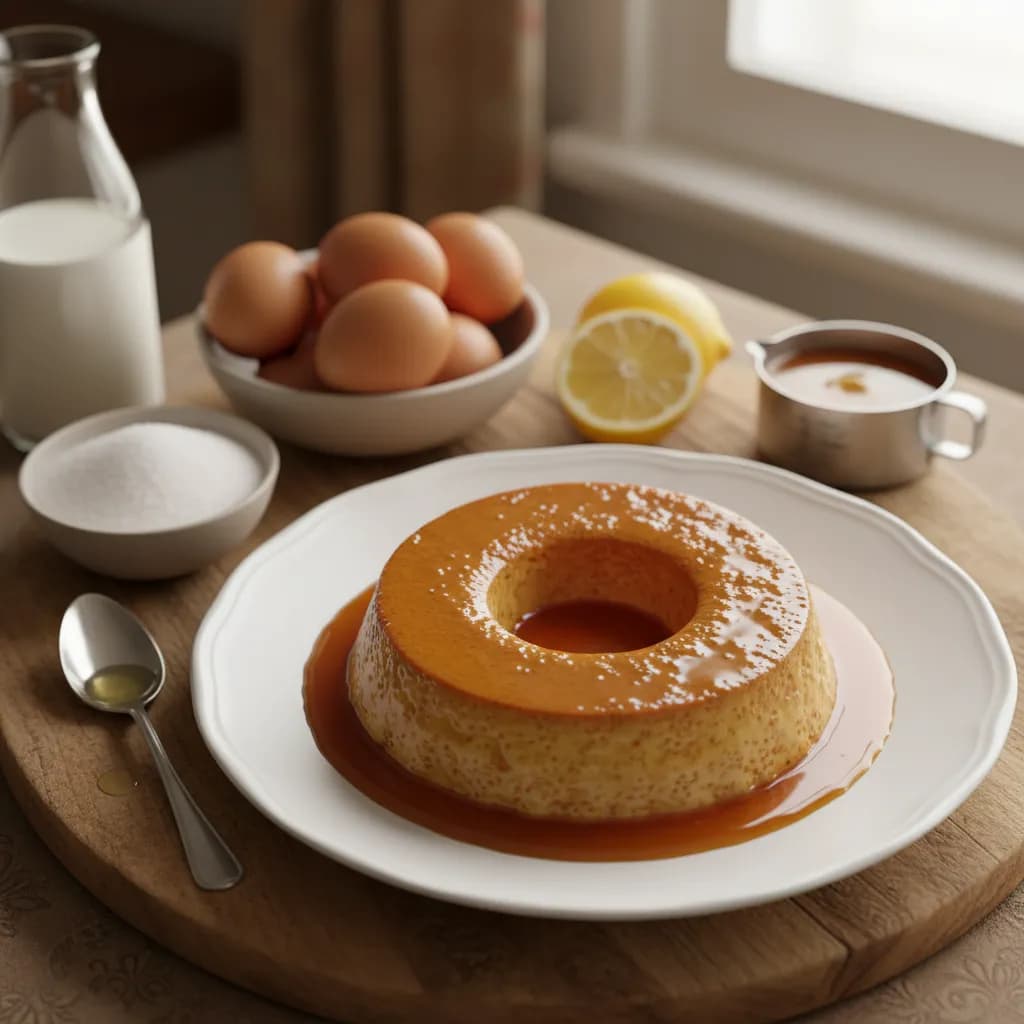 Pudim Flan de Ovos Tradicional
