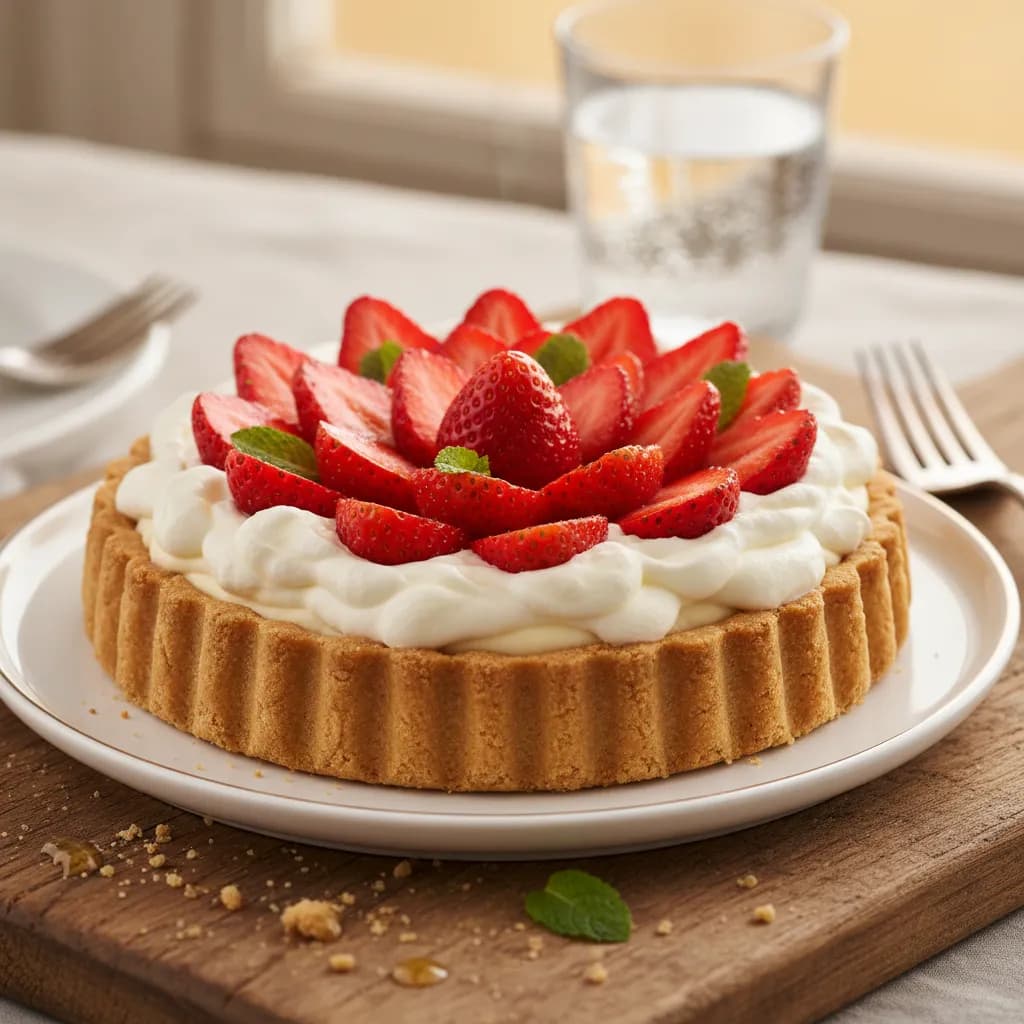 Tarte de Morango com Queijo