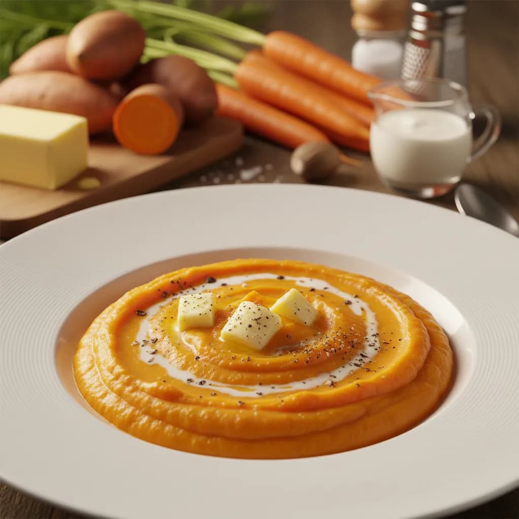 Puré de Batatas e Cenoura Cremoso