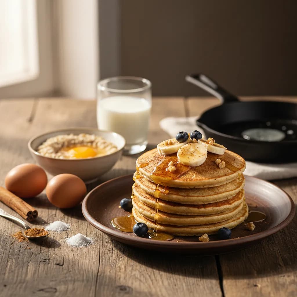 Panquecas de Aveia e Banana 2