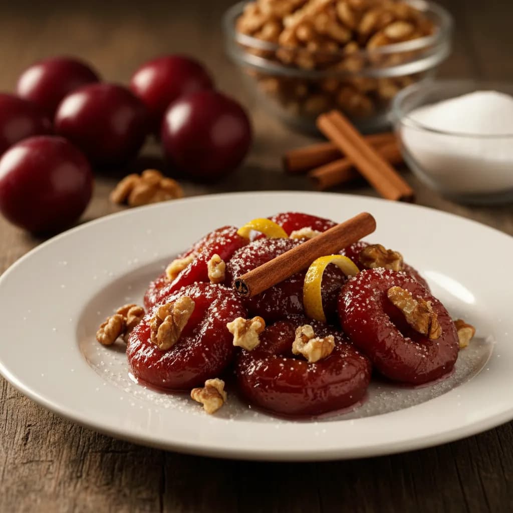 Doce de Ameixa Vermelha com Noz