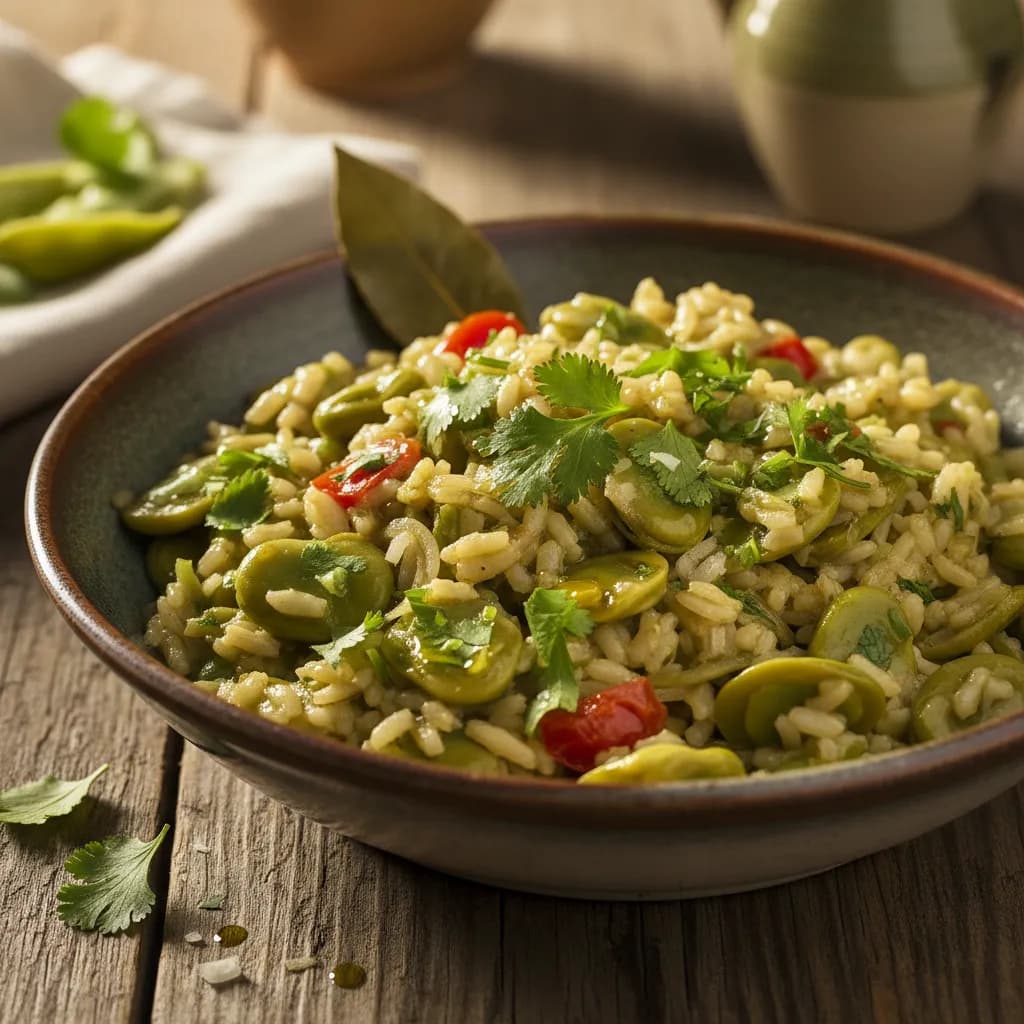Arroz de Favas com Coentros
