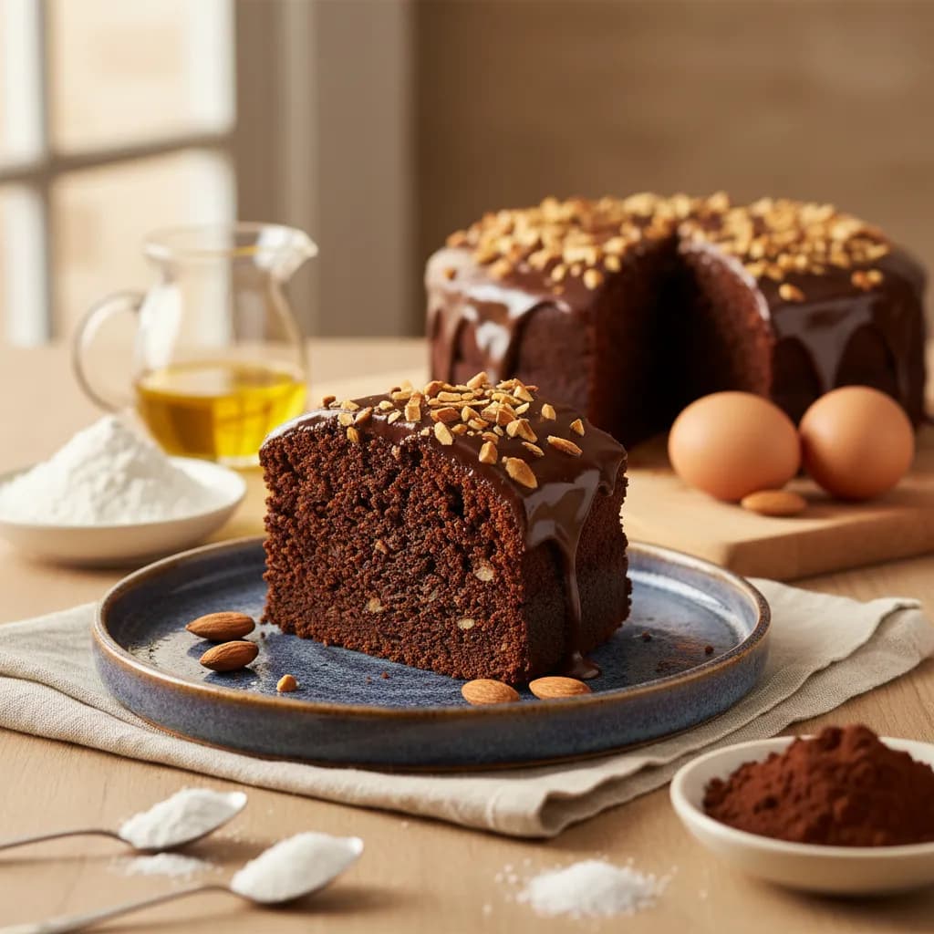 Bolo de Chocolate com Amêndoa