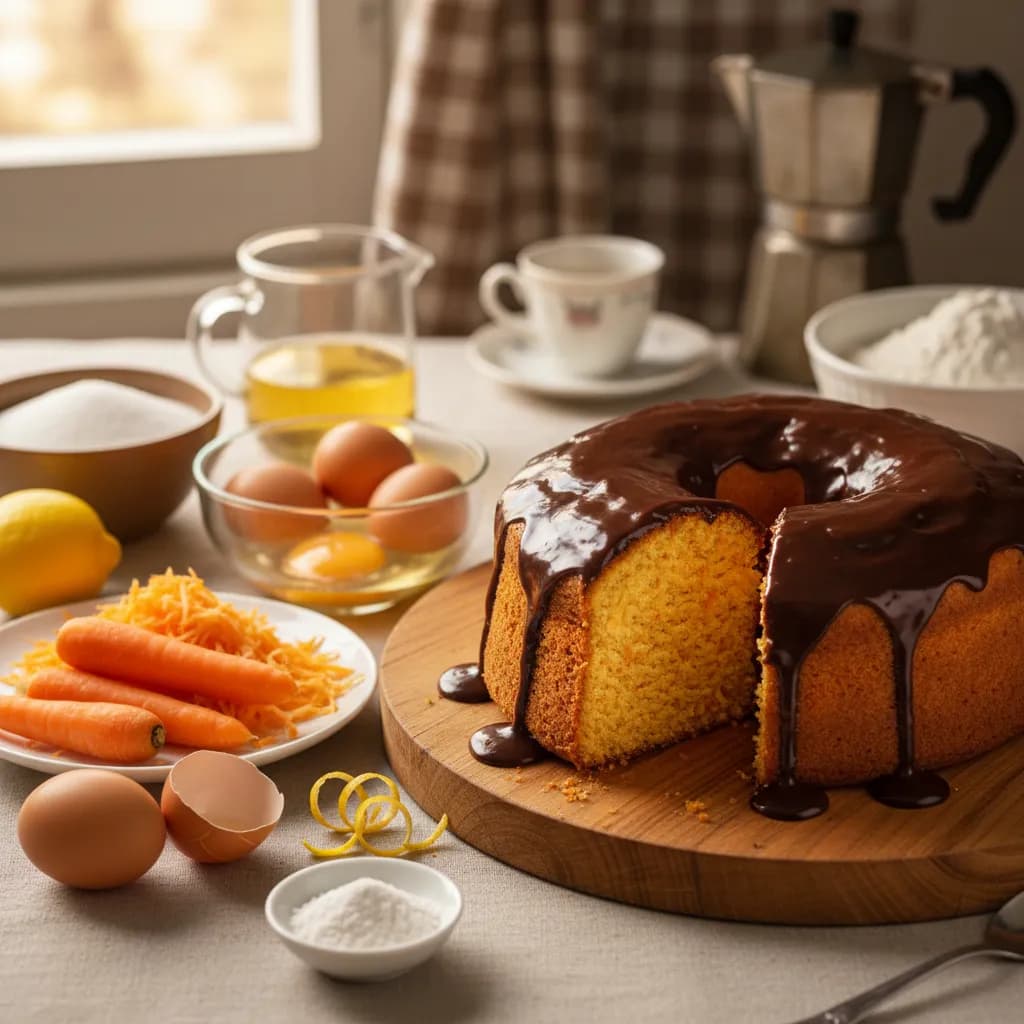 Bolo de Cenoura Fácil e Fofo