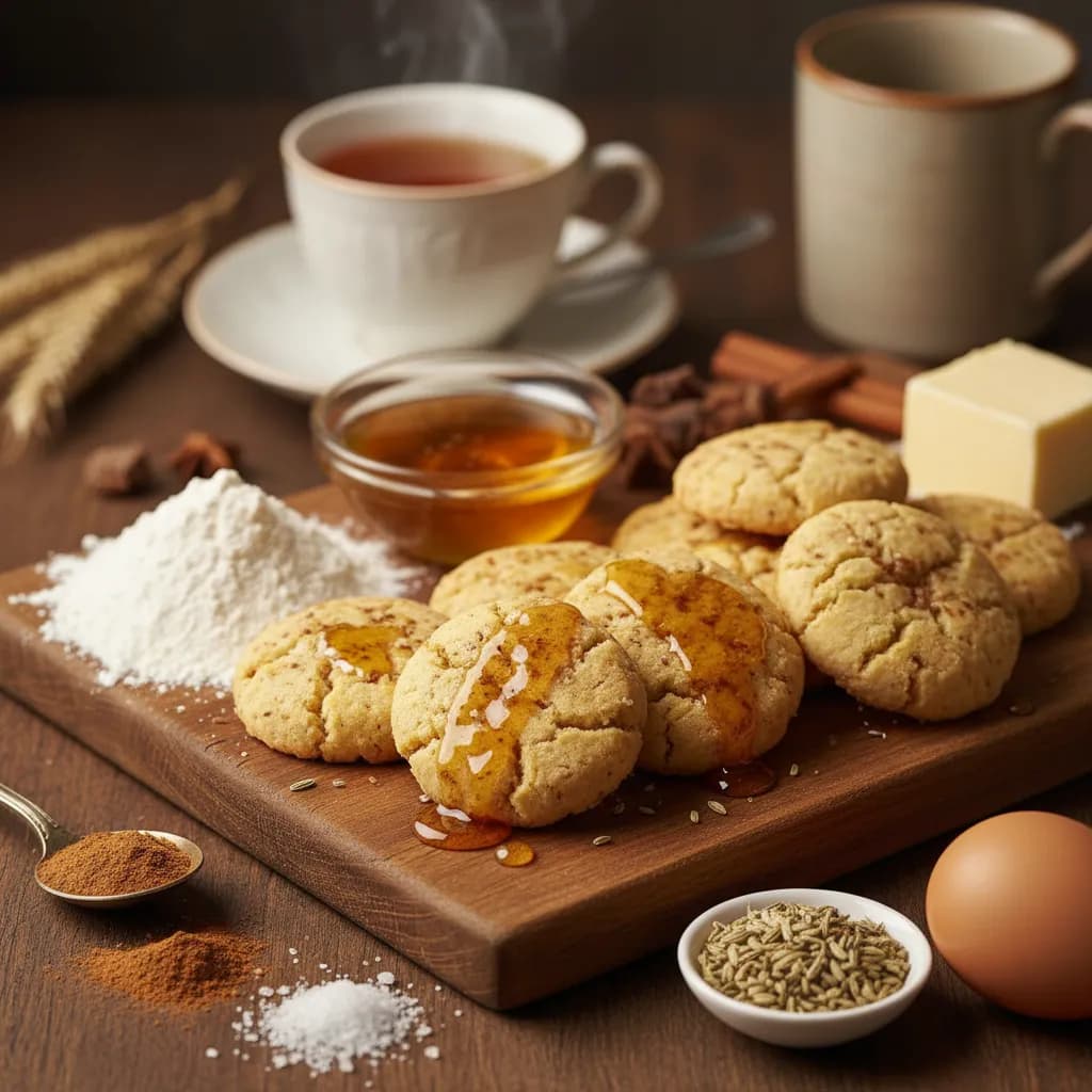 Biscoitos de Mel, Canela e Erva-doce