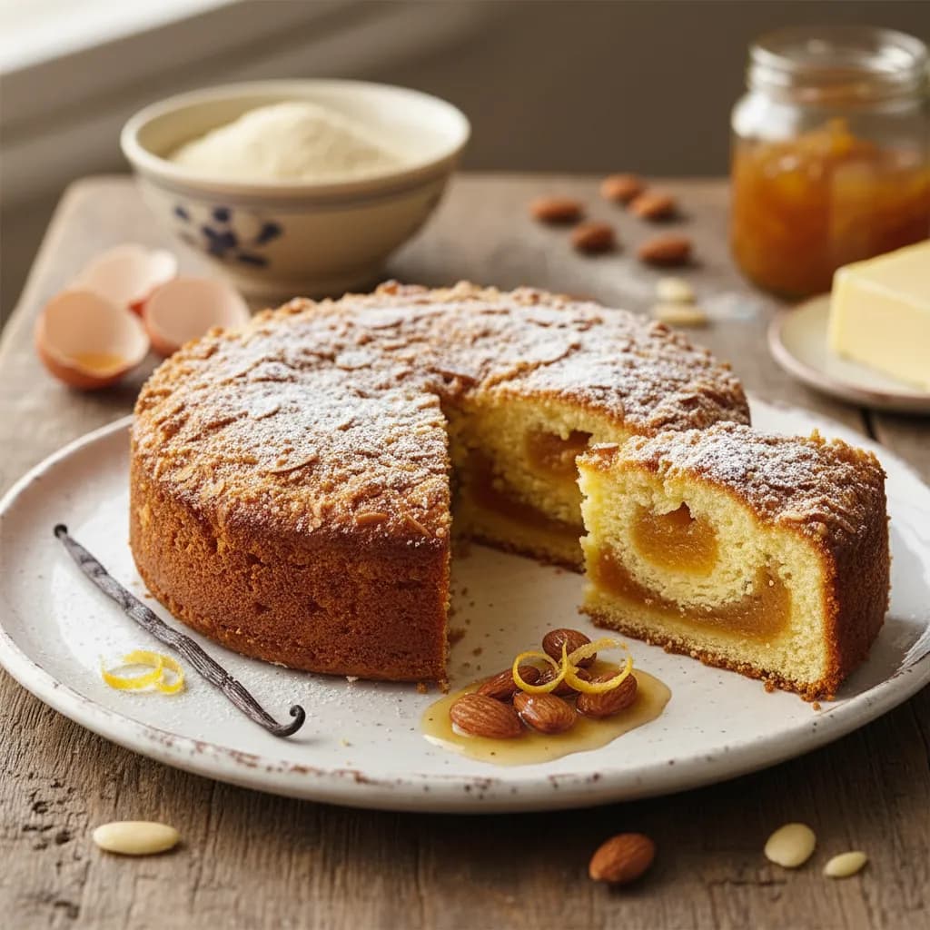 Bolo Molhadinho de Amêndoa e Gila