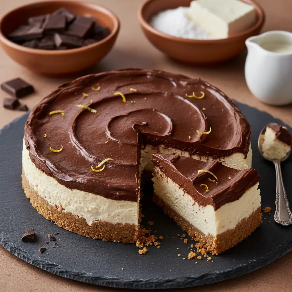 Cheesecake Vegetariano de Chocolate