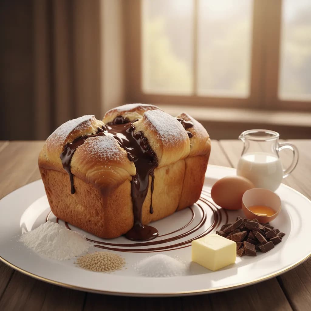 Brioche de Chocolate Húmido