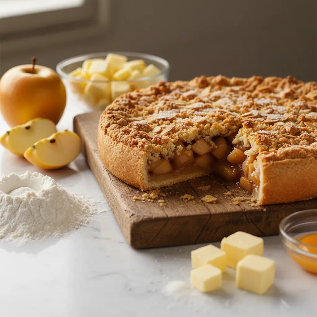 Tarte de Maçã com Cobertura Crocante