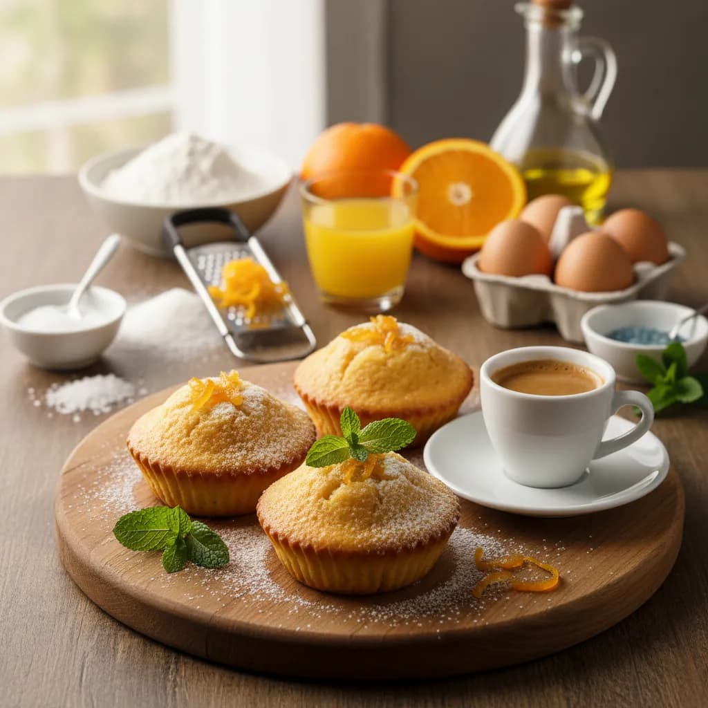 Queques de Laranja para um Cafezinho