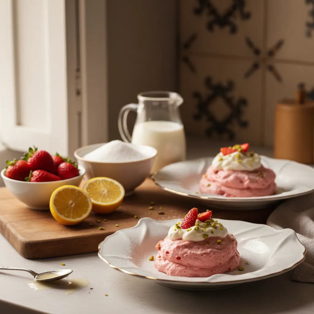 Mousse Rápida de Morango em 2 Passos