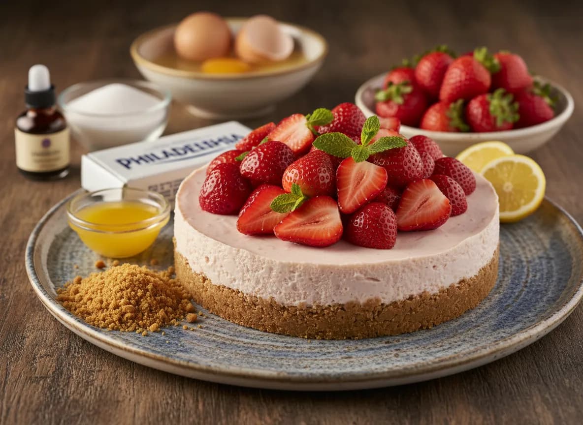Cheesecake de Morango Cremoso