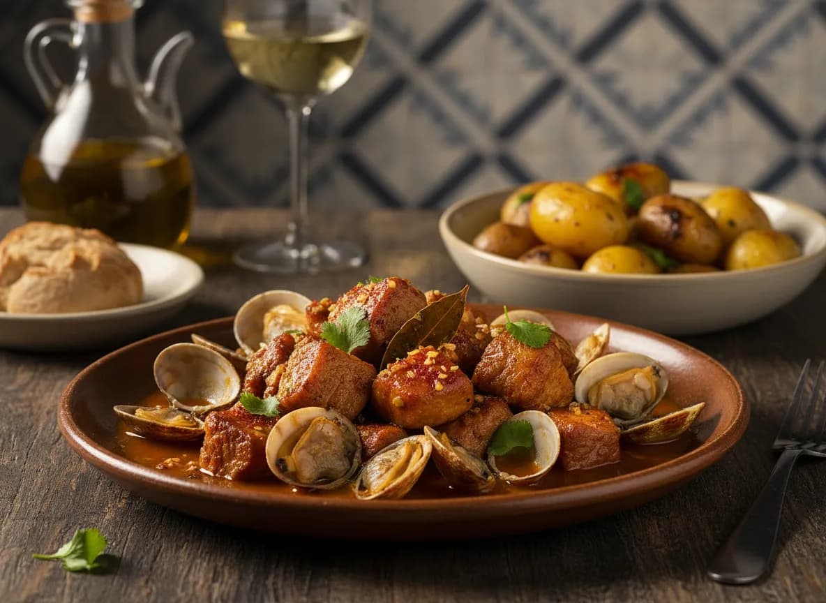 Carne de Porco à Alentejana à Moda Antiga