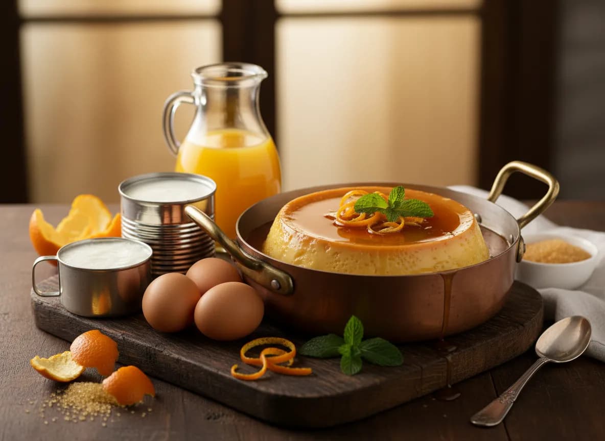 Pudim de Laranja na Panela