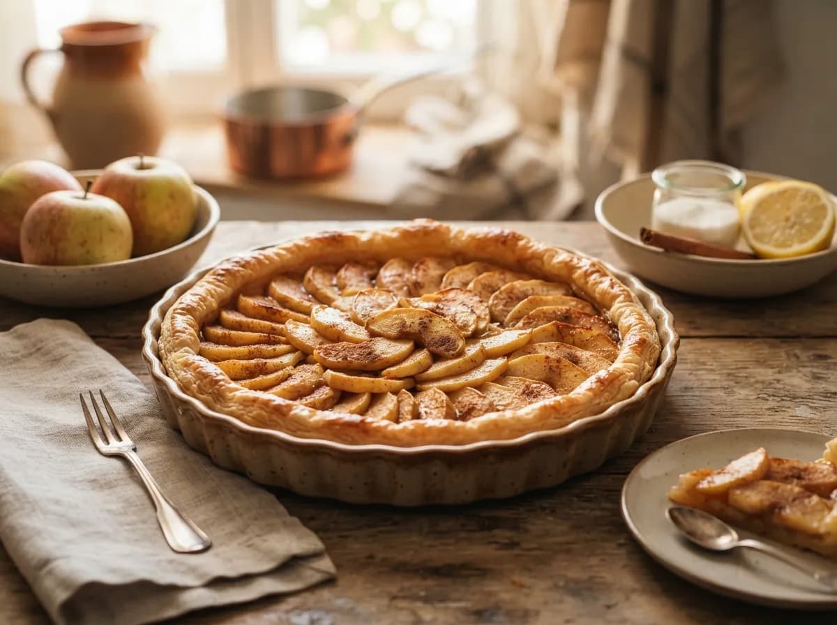 Tarte de Maçã em Massa Folhada