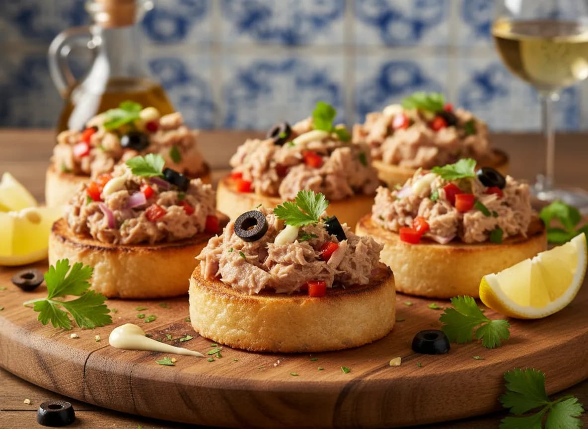 Canapés de Atum à Portuguesa