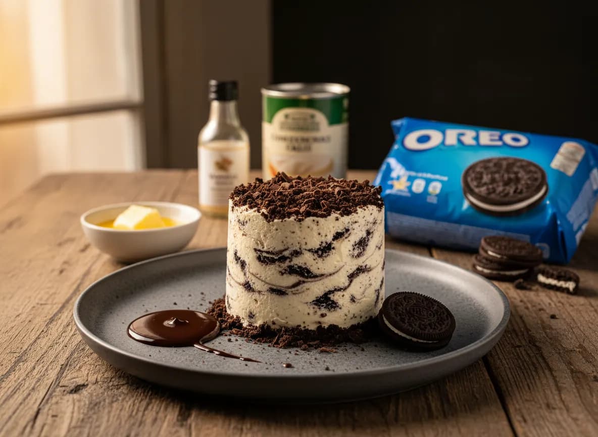 Semi-Frio de Oreo no Congelador