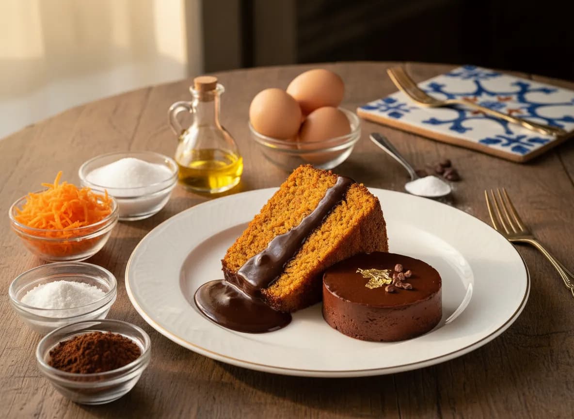 Torta de Cenoura e Chocolate