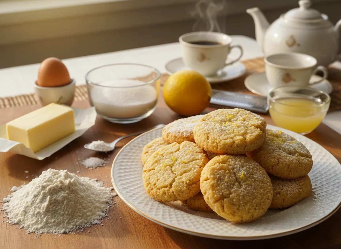 Biscoitos Simples de Limão
