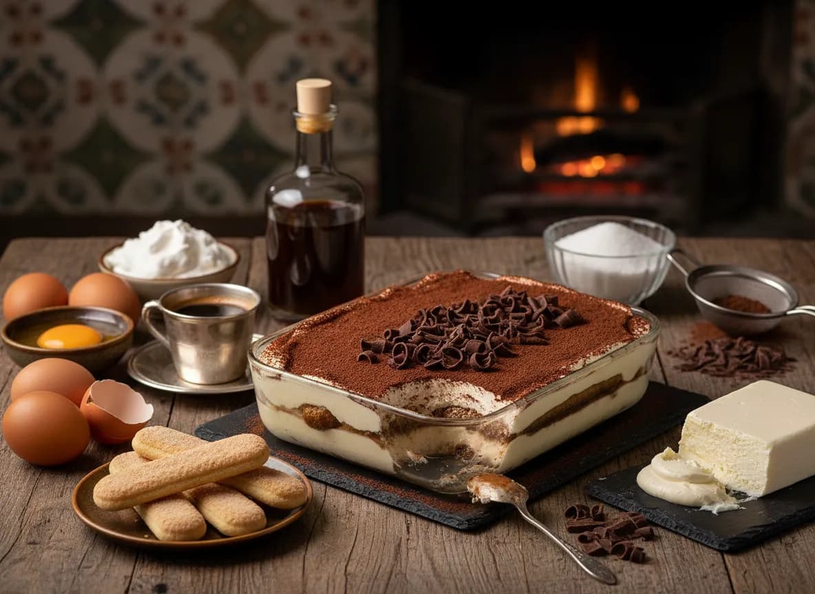Tiramisu com Mascarpone e Café