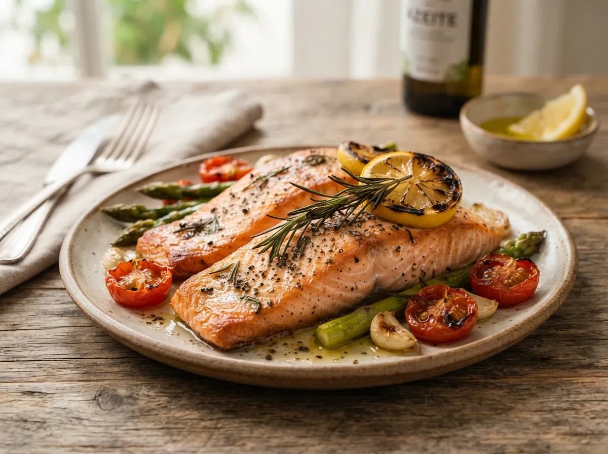 Salmão com Alecrim e Limão