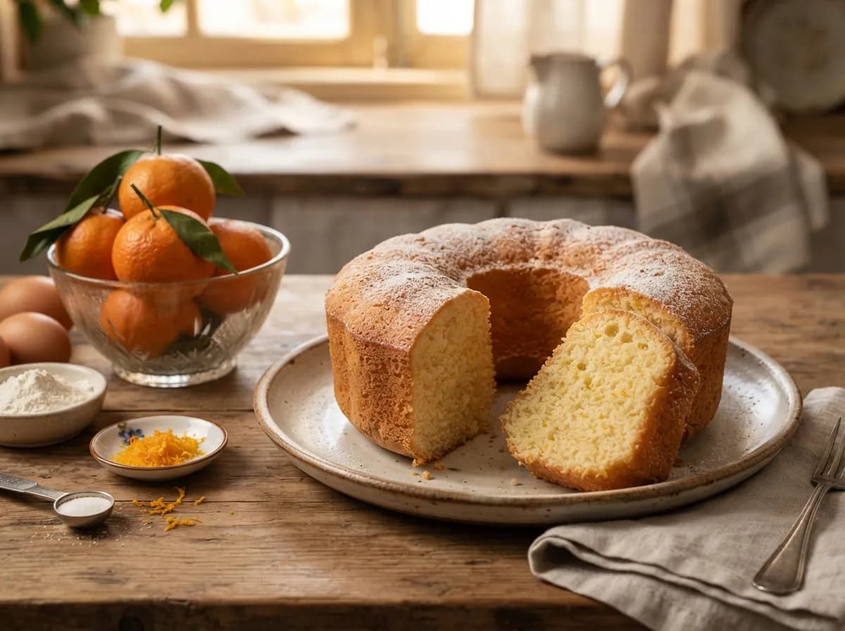 Bolo de Tangerina Fofinho