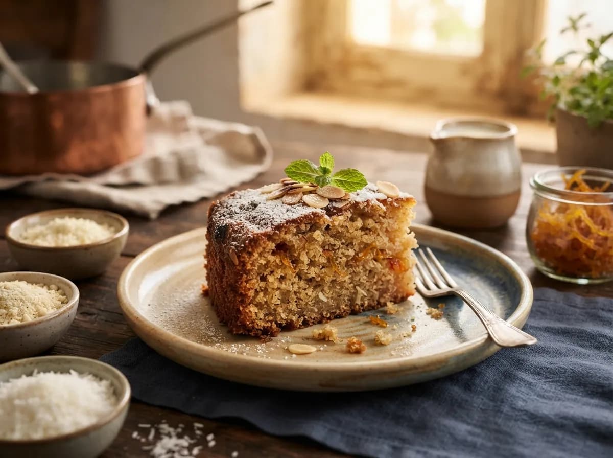 Bolo de Amêndoa, Gila e Coco