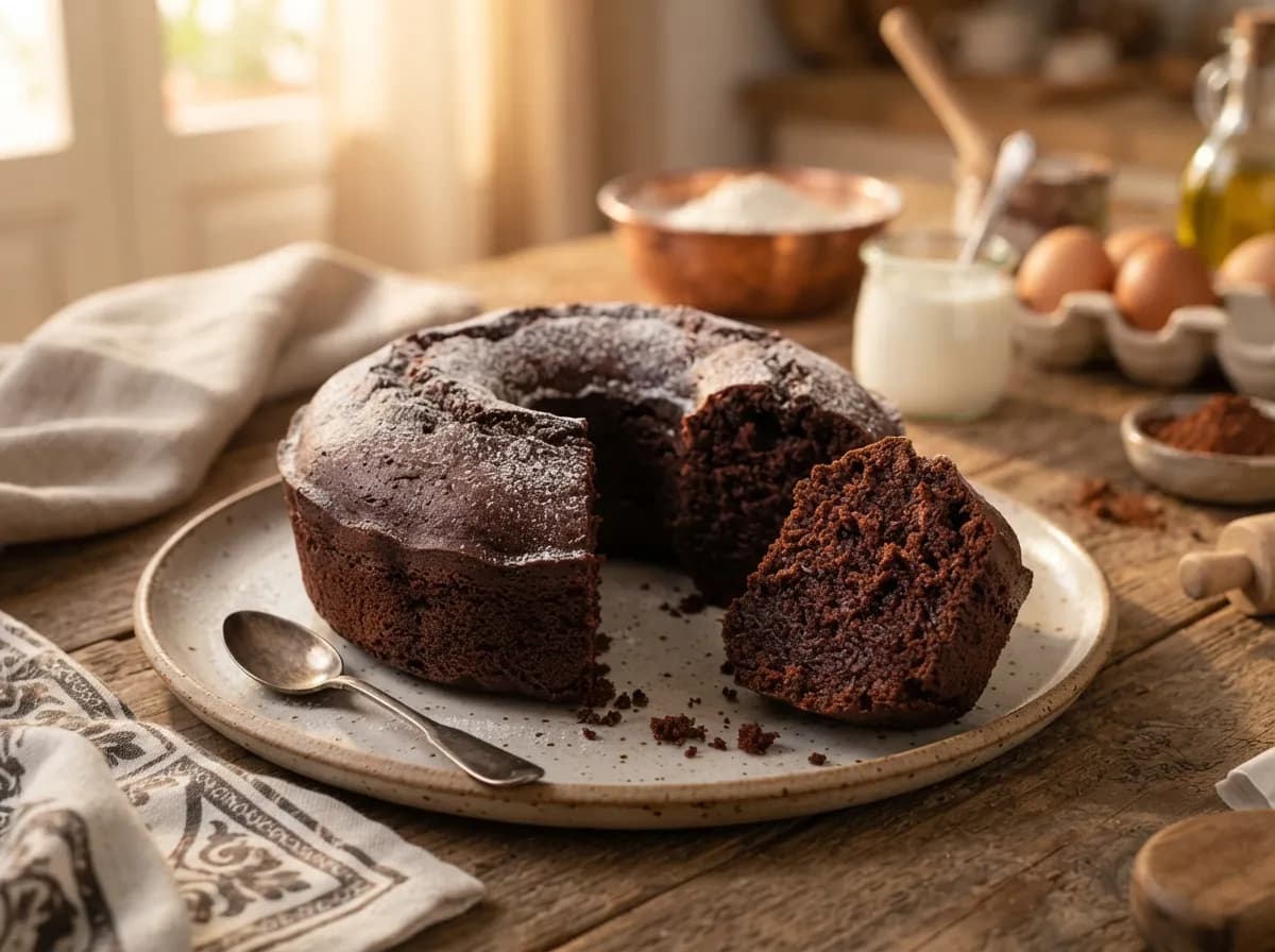Bolo de Iogurte e Chocolate