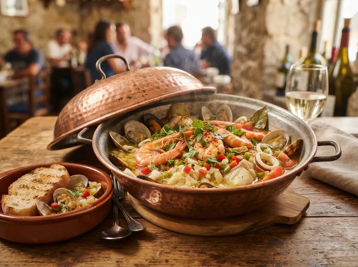 Cataplana de Peixe e Marisco Variado