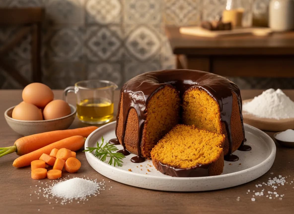 Bolo de Cenoura Receita Super Fácil
