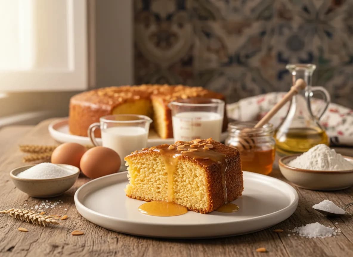 Bolo de Mel com Leite Condensado