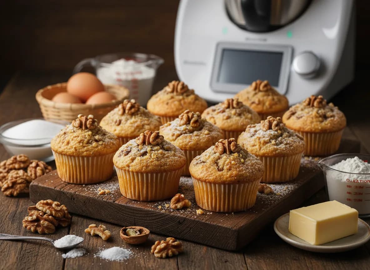 Cupcakes de Nozes Bimby