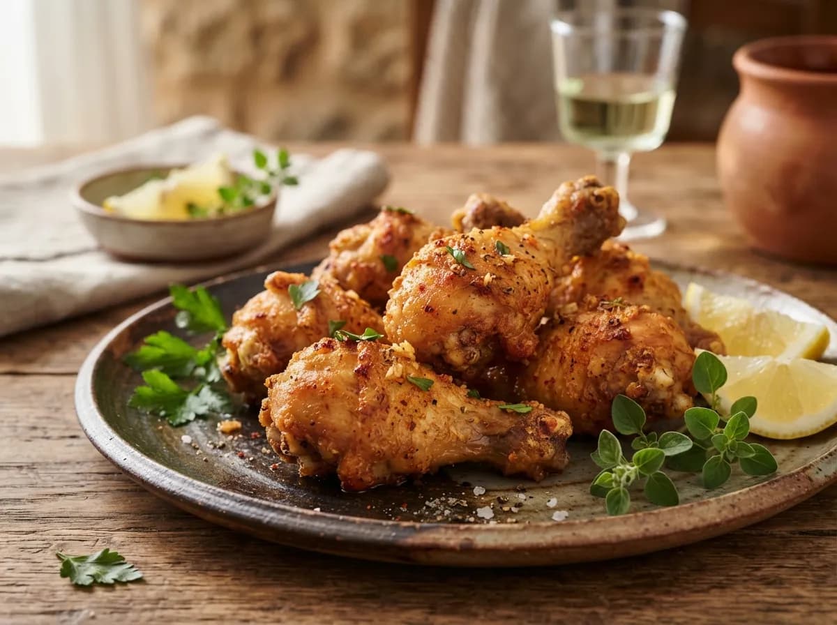 Perninhas de Frango Fritas à Portuguesa